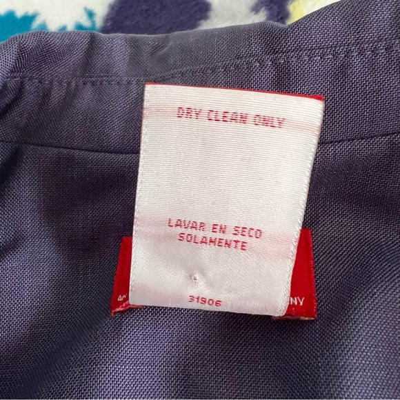 Oscar De La Renta 16 Purple 2 Piece Pant Suit - Full Zip Jacket - Picture 13 of 17